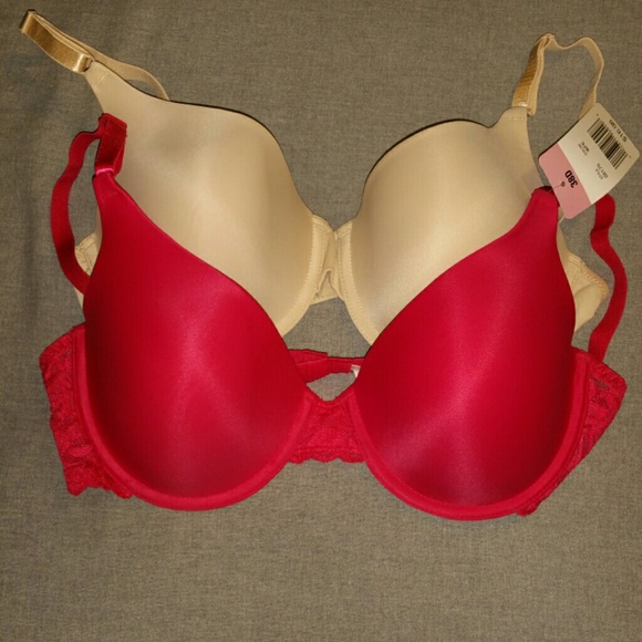 Brand new Bras (2)  Red and Tan NWT