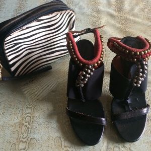 DRIES VAN NOTEN MAASAI inspired sandals.