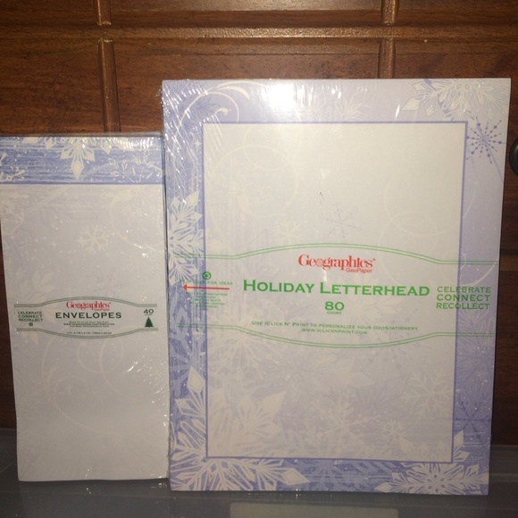 accessories holiday letterhead and envelopes poshmark holiday letterheads