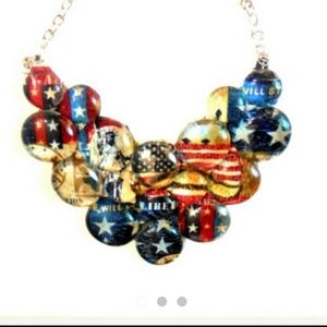 July 4th inspired statement necklace
