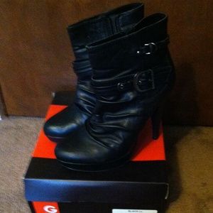 Guess black booties