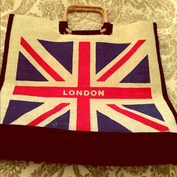 British burlap bag