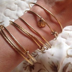 7 piece Alex and Ani bangles