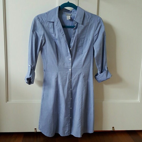 H&M Chambray Shirt dress Size 4