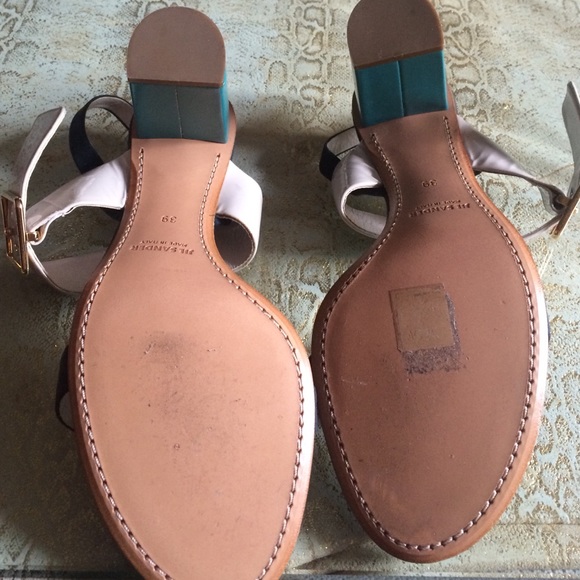 JIL SANDER tri-color sandals.