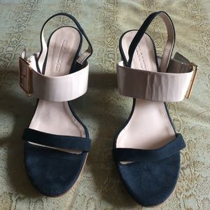 JIL SANDER tri-color sandals.