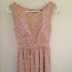 French Connection Pink Lace Dress