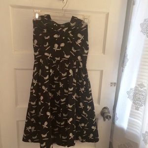 Strapless Anthropologie dress