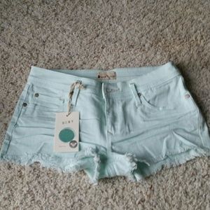 Baby Blue Roxy Shorts