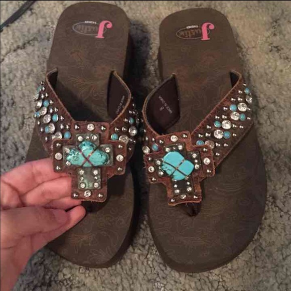 Brown Justin Flip Flops!
