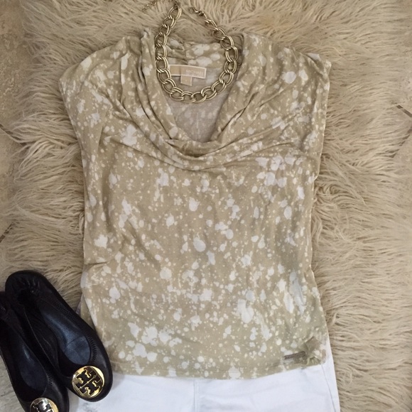 MICHAEL Michael Kors Sleevless Drapey Top