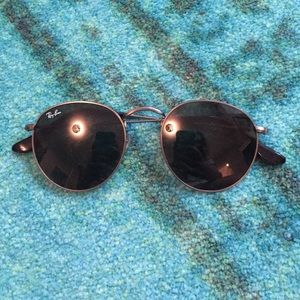 silver "john lennon" ray-bans sunglasses
