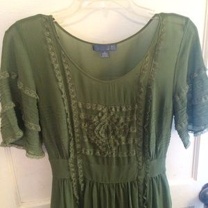 *Sale* Anthropologie green lace dress