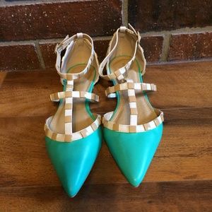 NIB Turquoise flats -New - never worn!