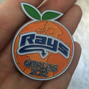 Orange Stingray Pin