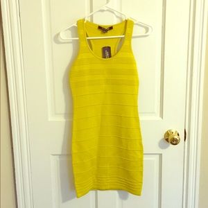 Chartreuse Bandage Dress