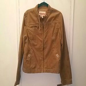 Tan Courteroy bomber jacket. NWOT