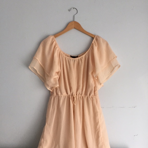 H&M Peach Drawstring Dress