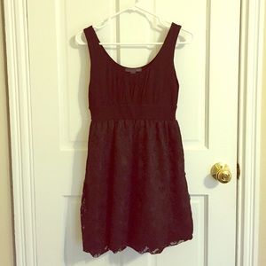 Black Bubble and Lace Dress