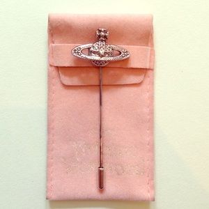 Vivienne Westwood Silvertone Orb Lapel Pin
