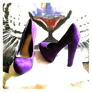Purple Seude Heels