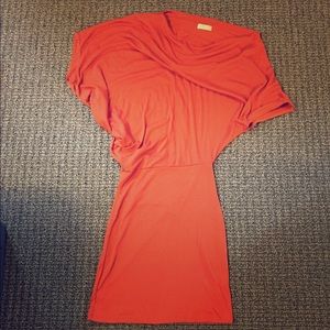 Off the Shoulder, Burnt Orange Dress