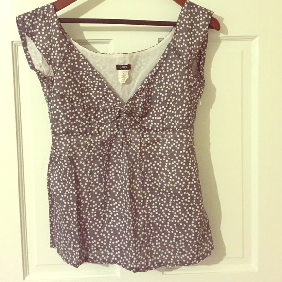 J. Crew sleeveless shirt.