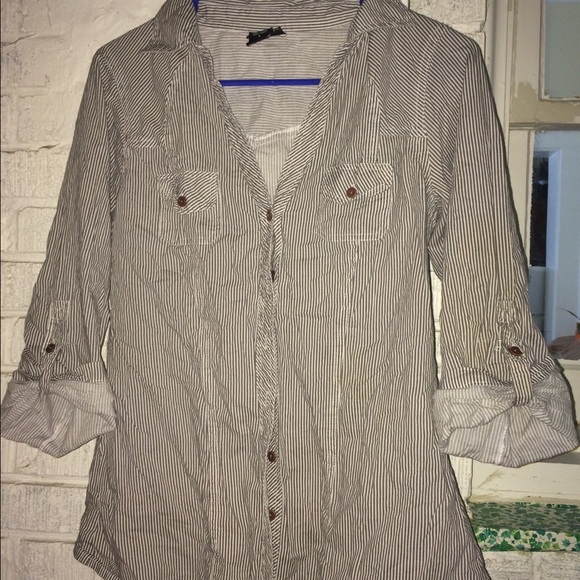 Pin Striped Button Down