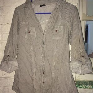 Pin Striped Button Down