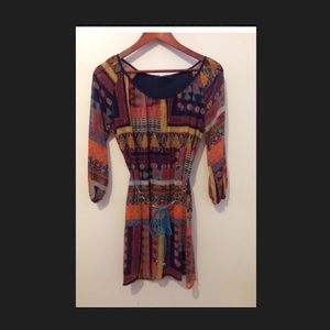 BOHO STYLE Long sleeve lightweight summer dress