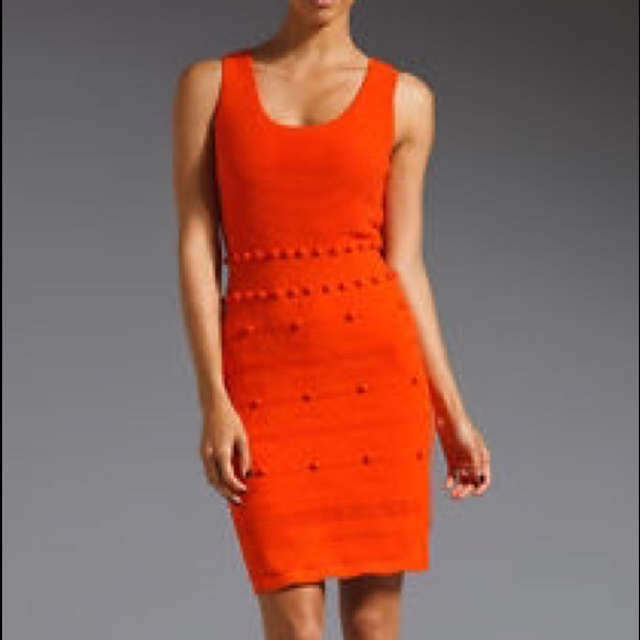 milly orange dress