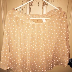 Tan cream light weight skirt