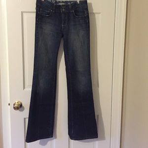 Paige dark wash jeans.