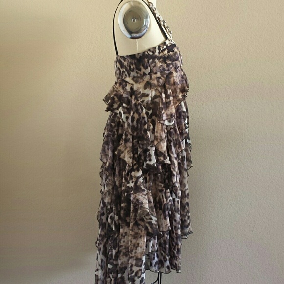 Leopard Print Ruffled Dress - Picture 2 of 2