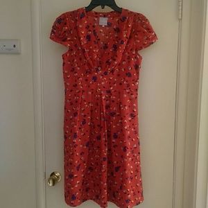 Basque floral dress.