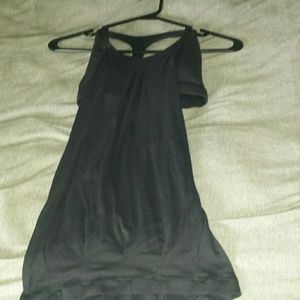 Lululemon tank black and peach and vs pink yoga