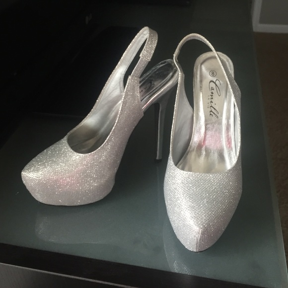 Silver Camille la vie heels