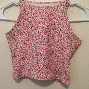 American Apparel Floral Crop Top
