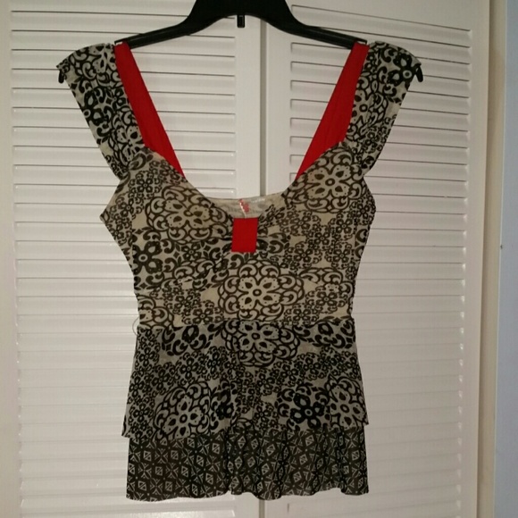 Anthropologie  top. Comes with red sash