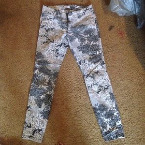 A pair of candies patterned jeans
