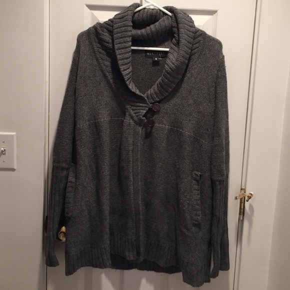 SOLD Nikibiki button front wrap sweater