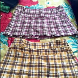 Hollister plaid skirt