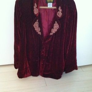 Bon Mackie Vintage crushed velvet jacket