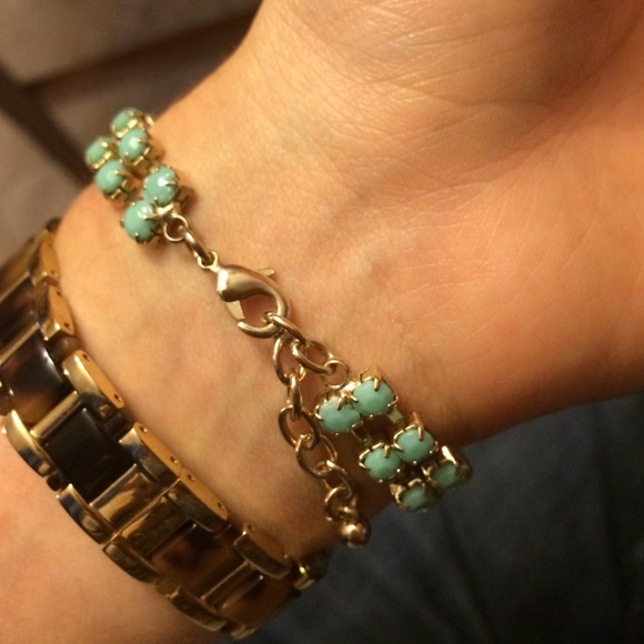 Turquoise Rhinestone bracelet - Picture 2 of 4
