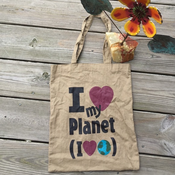 I Love My Planet Tote Bag