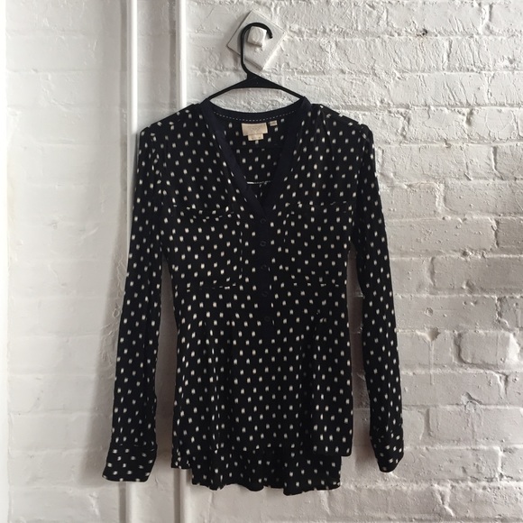 Vanessa Virginia black blouse - Anthropologie