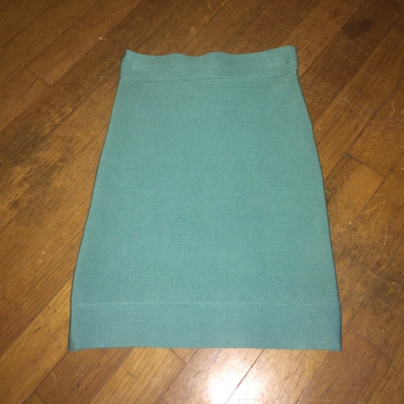 BCBG sea foam green bandage skirt