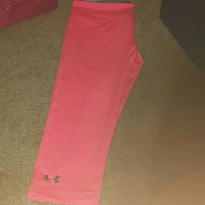 Under Armour pink capris