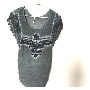 Free People thunderbird knit shirt