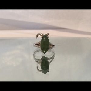 Jade Sterling Silver Ring